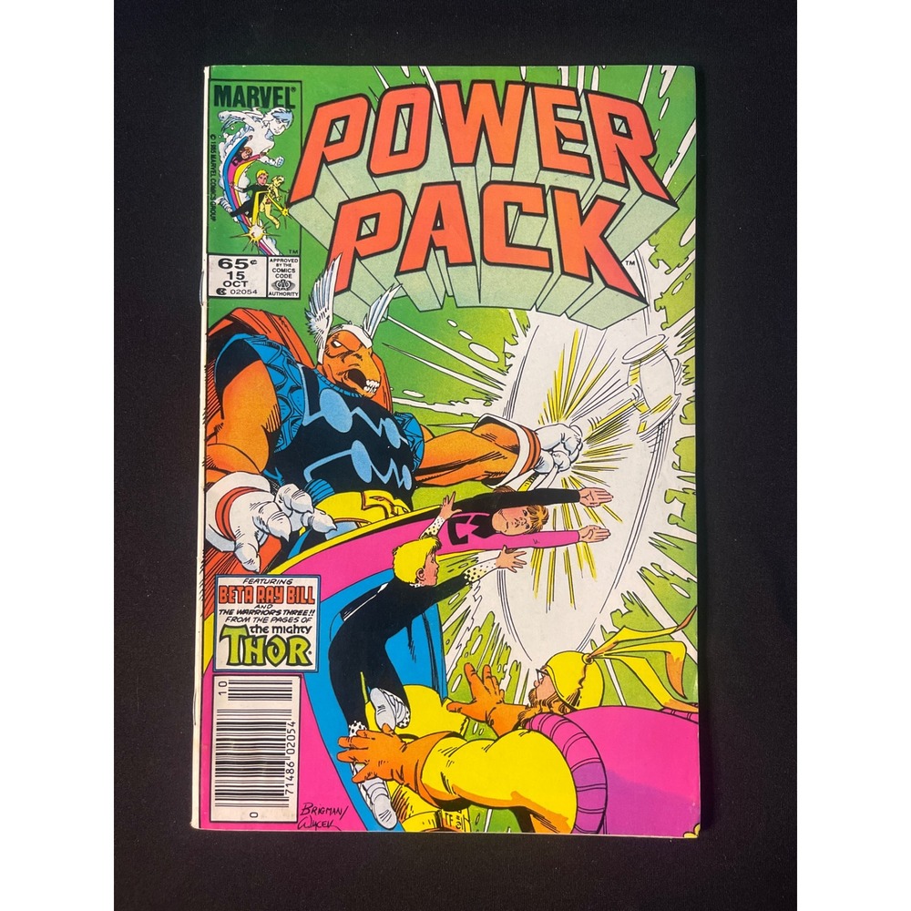 Marvel Power Pack 15 Oct 1985 Beta Ray Bill Warriors Three Thor Copper Age Comic